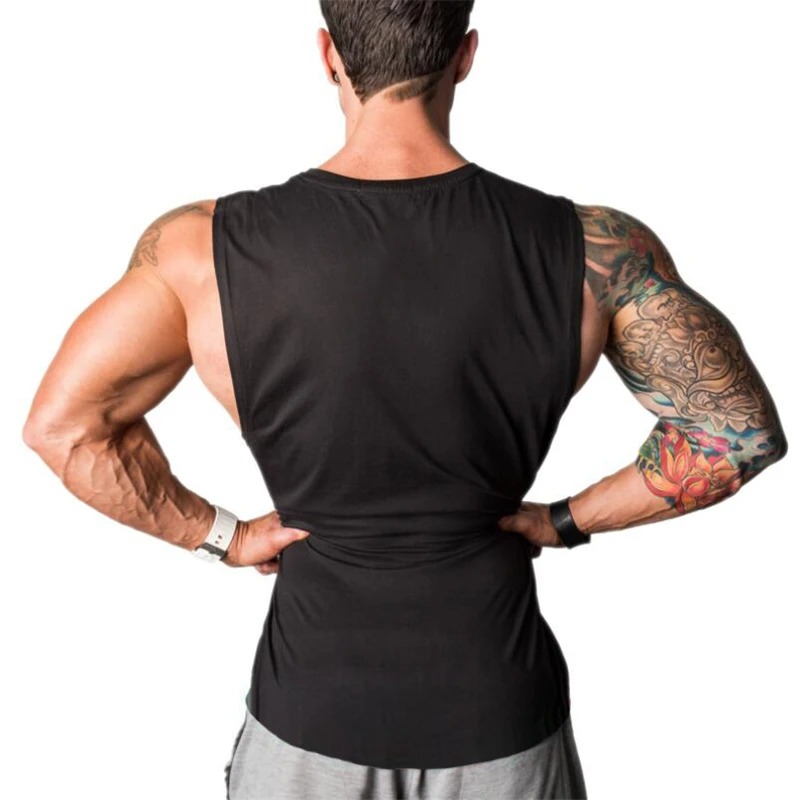 Brand Muscle Singlets Gyms Workout Sleeveless Shirt Stringer Tank Top Men Running Clothing Fitness Mens Sportwear Vests
