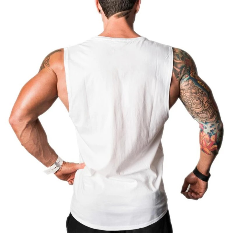 Brand Muscle Singlets Gyms Workout Sleeveless Shirt Stringer Tank Top Men Running Clothing Fitness Mens Sportwear Vests
