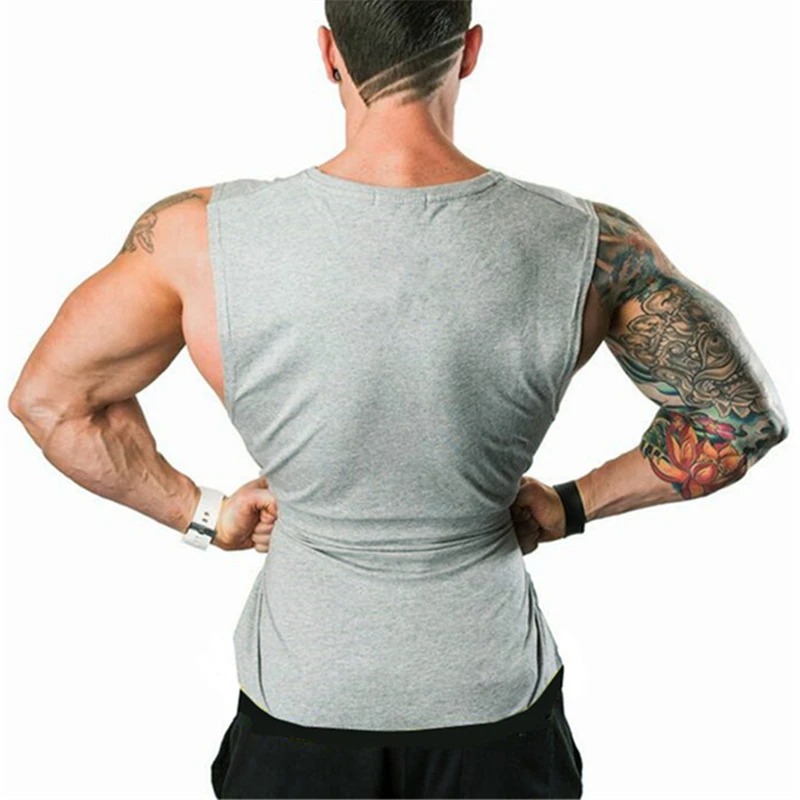 Brand Muscle Singlets Gyms Workout Sleeveless Shirt Stringer Tank Top Men Running Clothing Fitness Mens Sportwear Vests